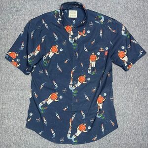 RSVLTS MLBPA Houston Astros Jose Altuve Space City Shirt Mens Medium Navy Blue